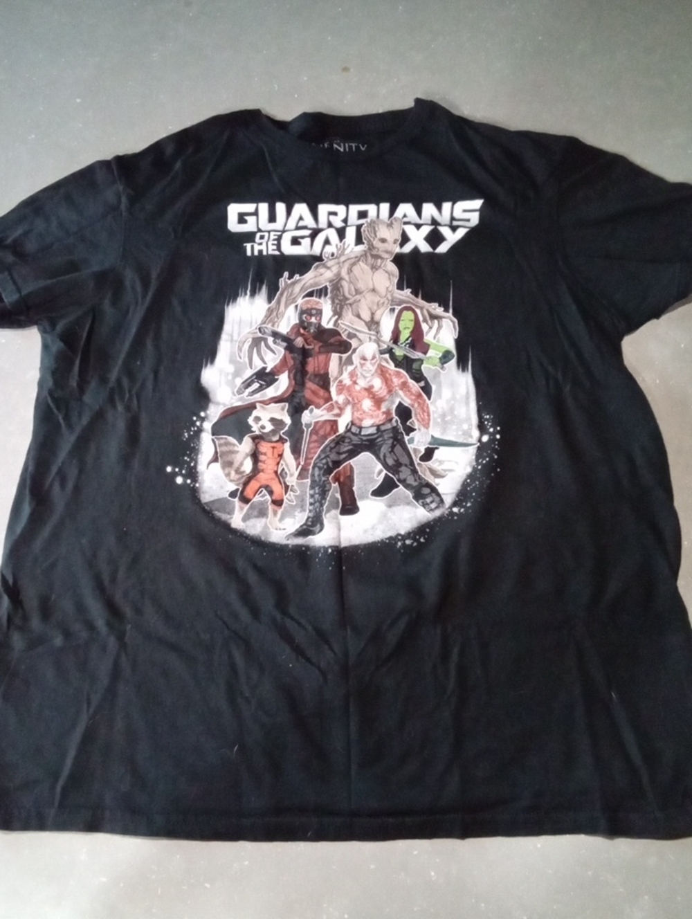 Marvel Black Guardians of the Galaxy Group Graphic Tee